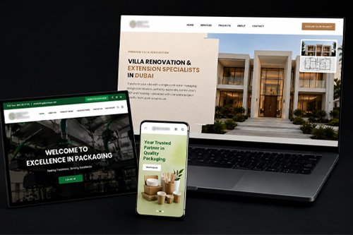 Corporate website design project in the UAE